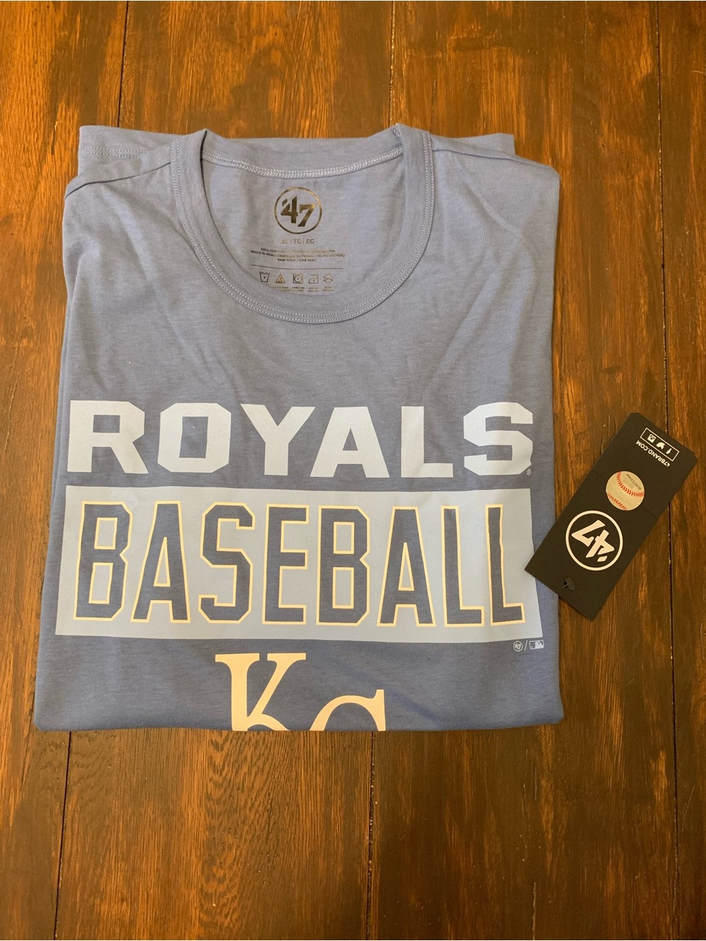47 Royals T‑Shirt - Light Blue with White Lettering - NWT